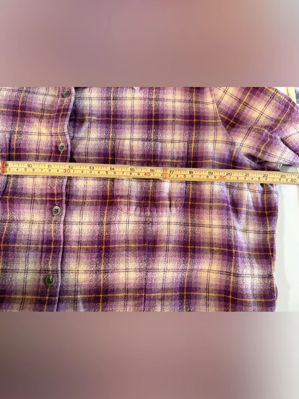 Vintage Woolrich Flannel Shirt Womens XL Eggplant Purple Plaid Outdoor Cotton